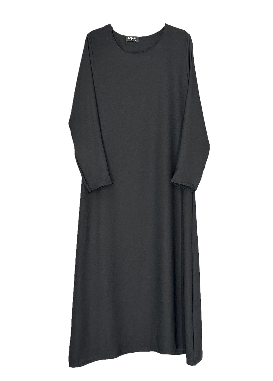 Черное кэжуал платье а-силуэт IFAH однотонное