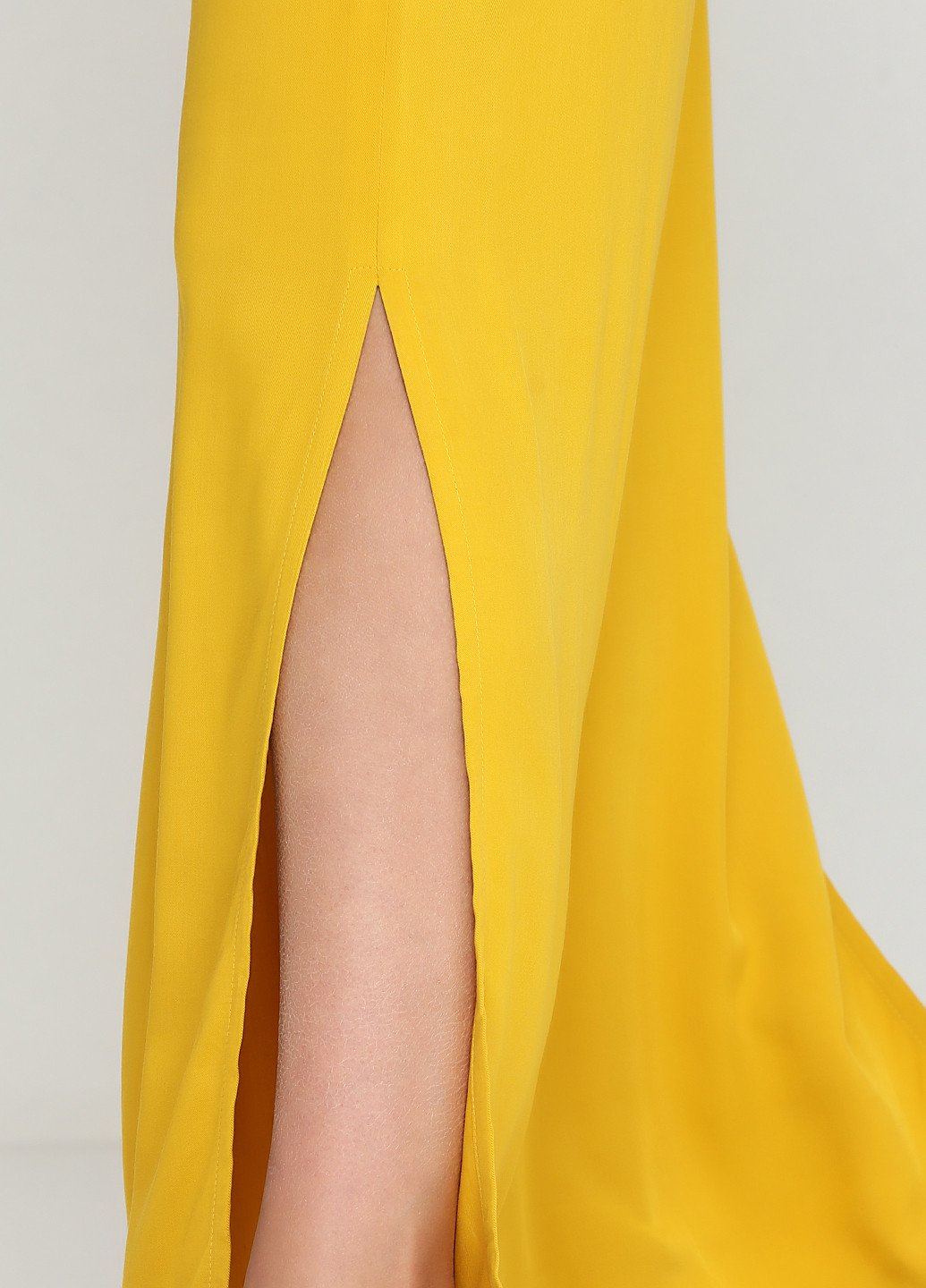 Желтая кэжуал однотонная юбка Pimkie макси