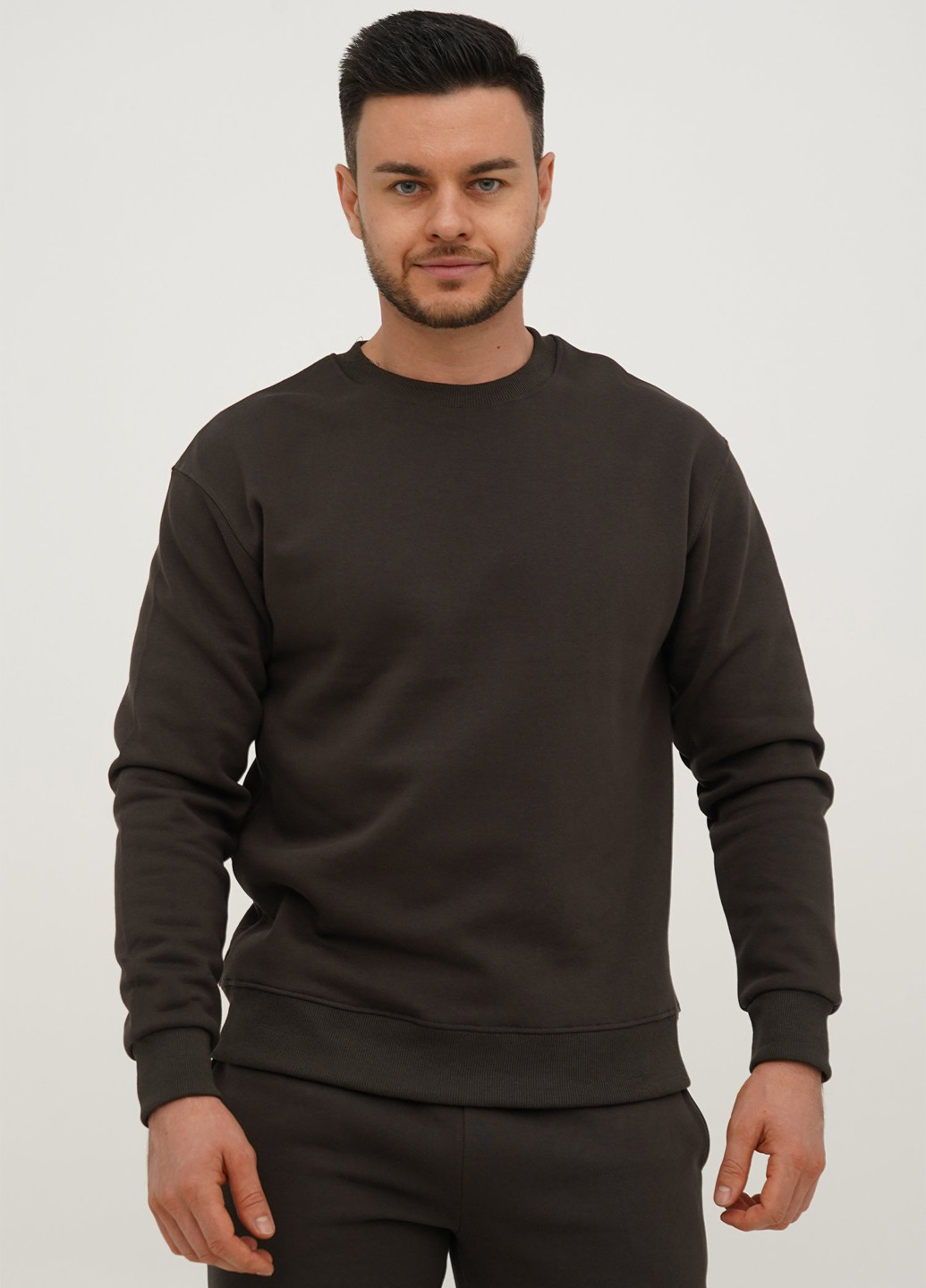 Темно-серый свитшот Trend Collection однотонный без декора (307524186)