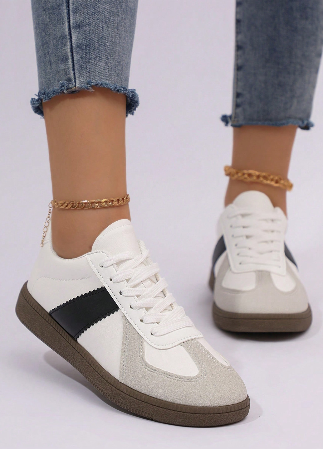 Кроссовки SHEIN белые демисезоны (365437982)