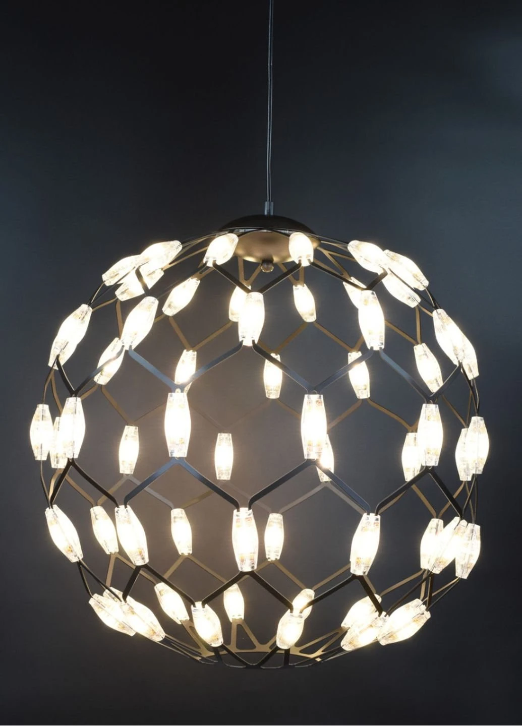 Люстра стельова LED D1289/500-bk Чорний 65х50х50 див. Sunnysky (253527763)