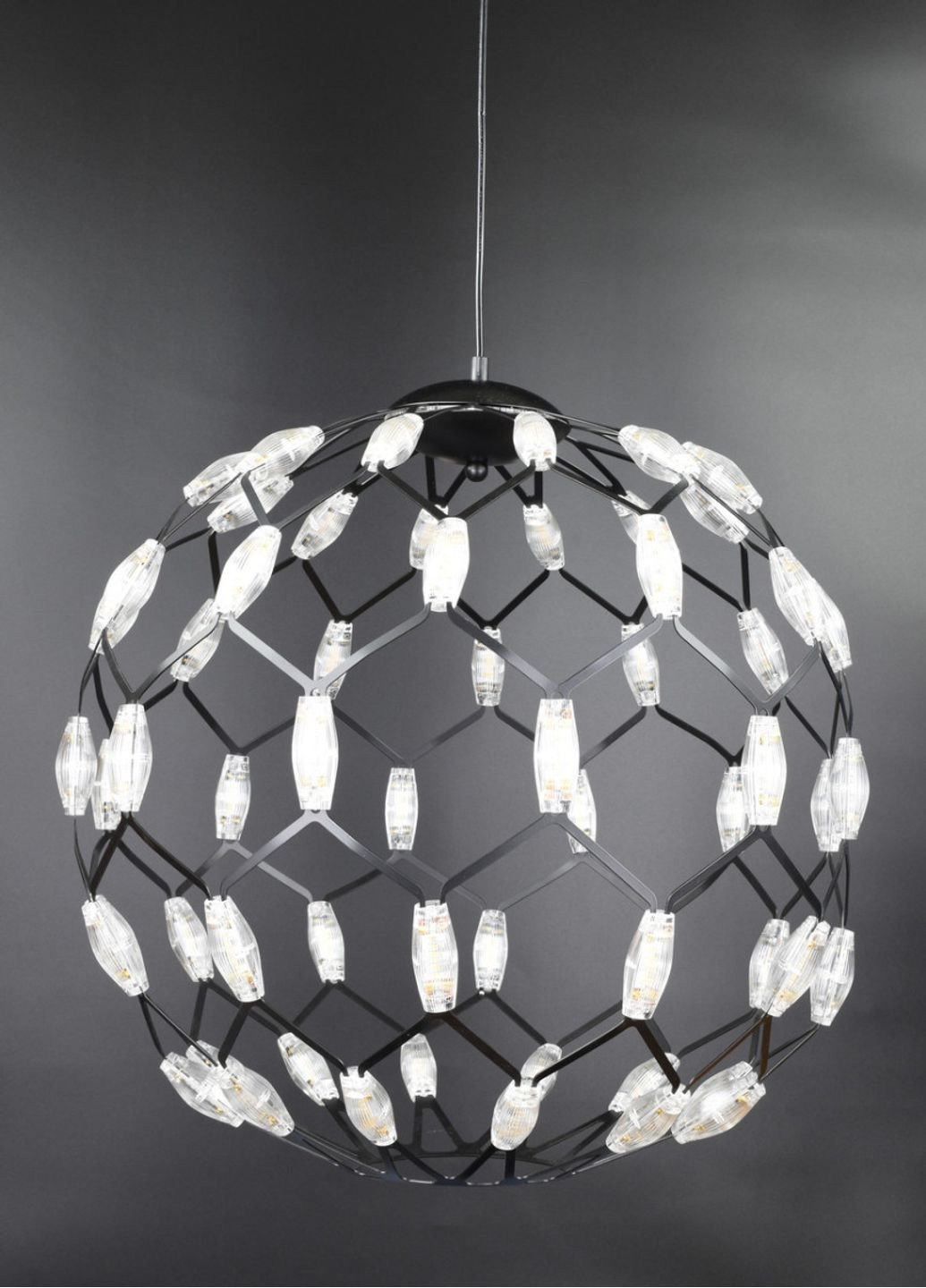 Люстра стельова LED D1289/500-bk Чорний 65х50х50 див. Sunnysky (253527763)