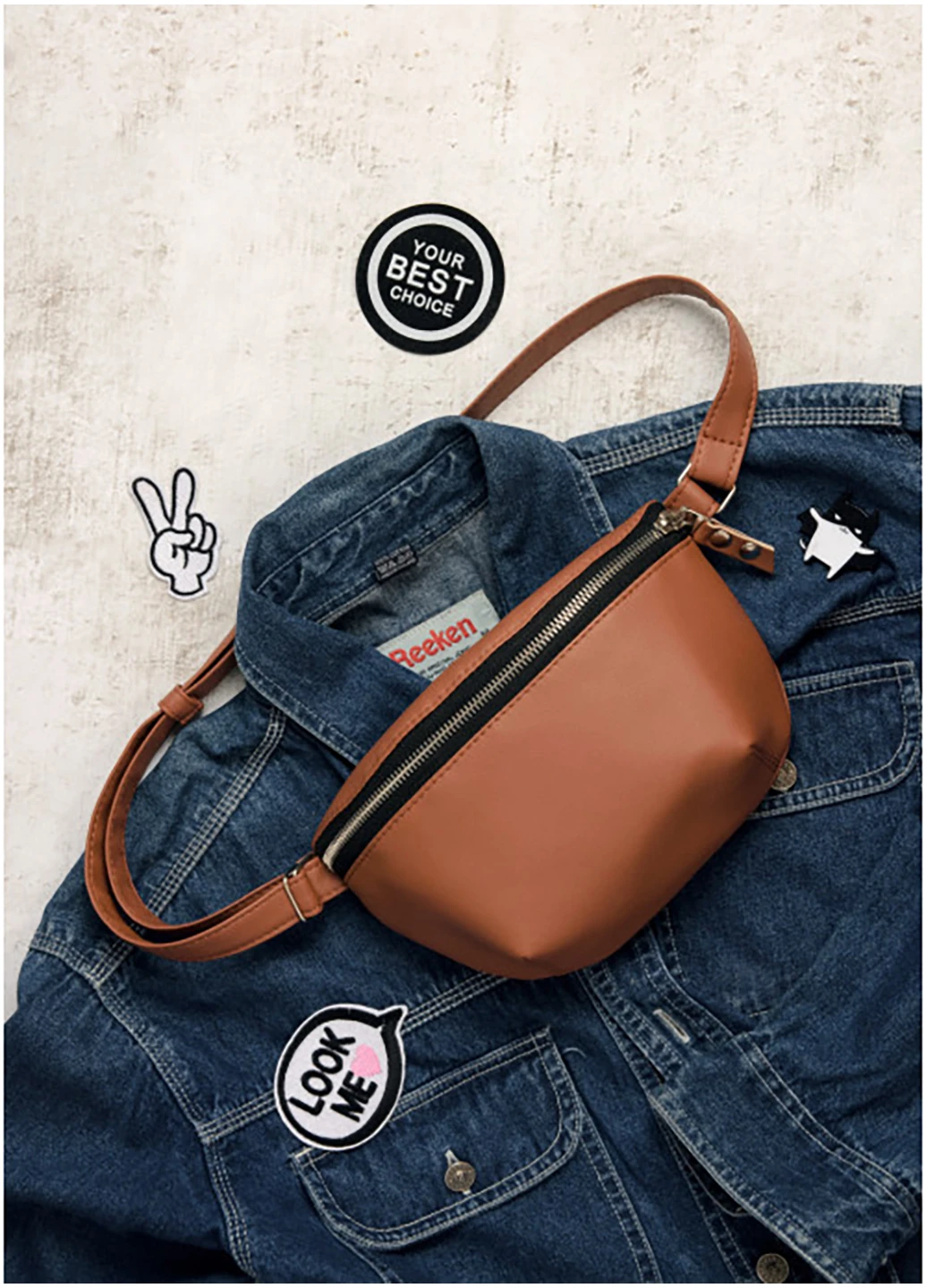 Женская сумка на пояс (бананка) 24х4х15 см Sambag (252132460)