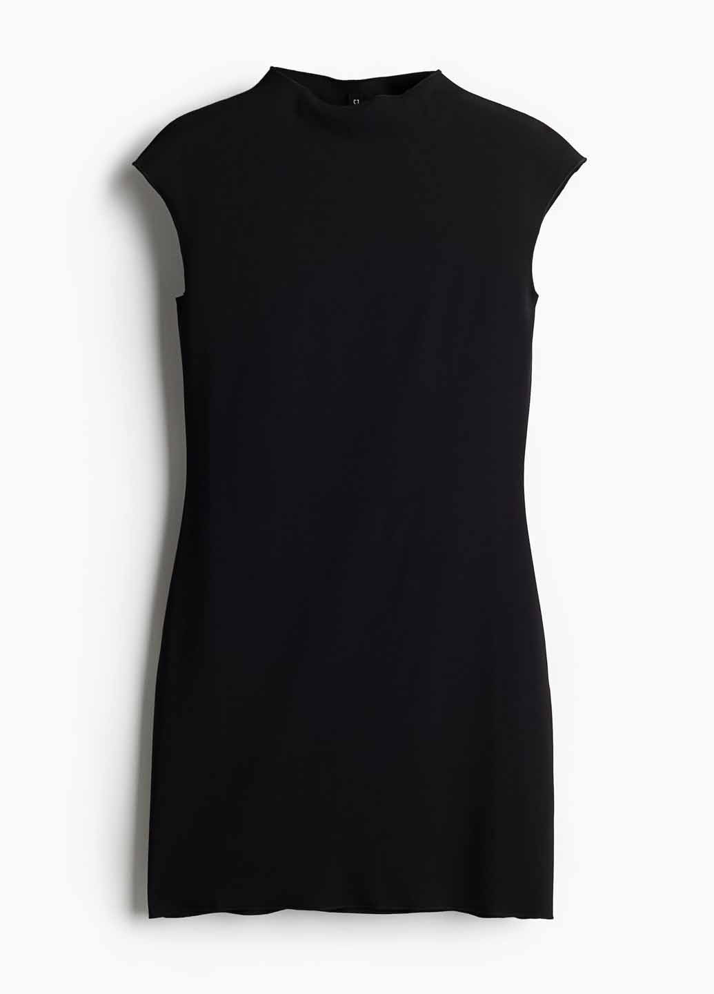 Черное кэжуал платье силуэтная H&M однотонное