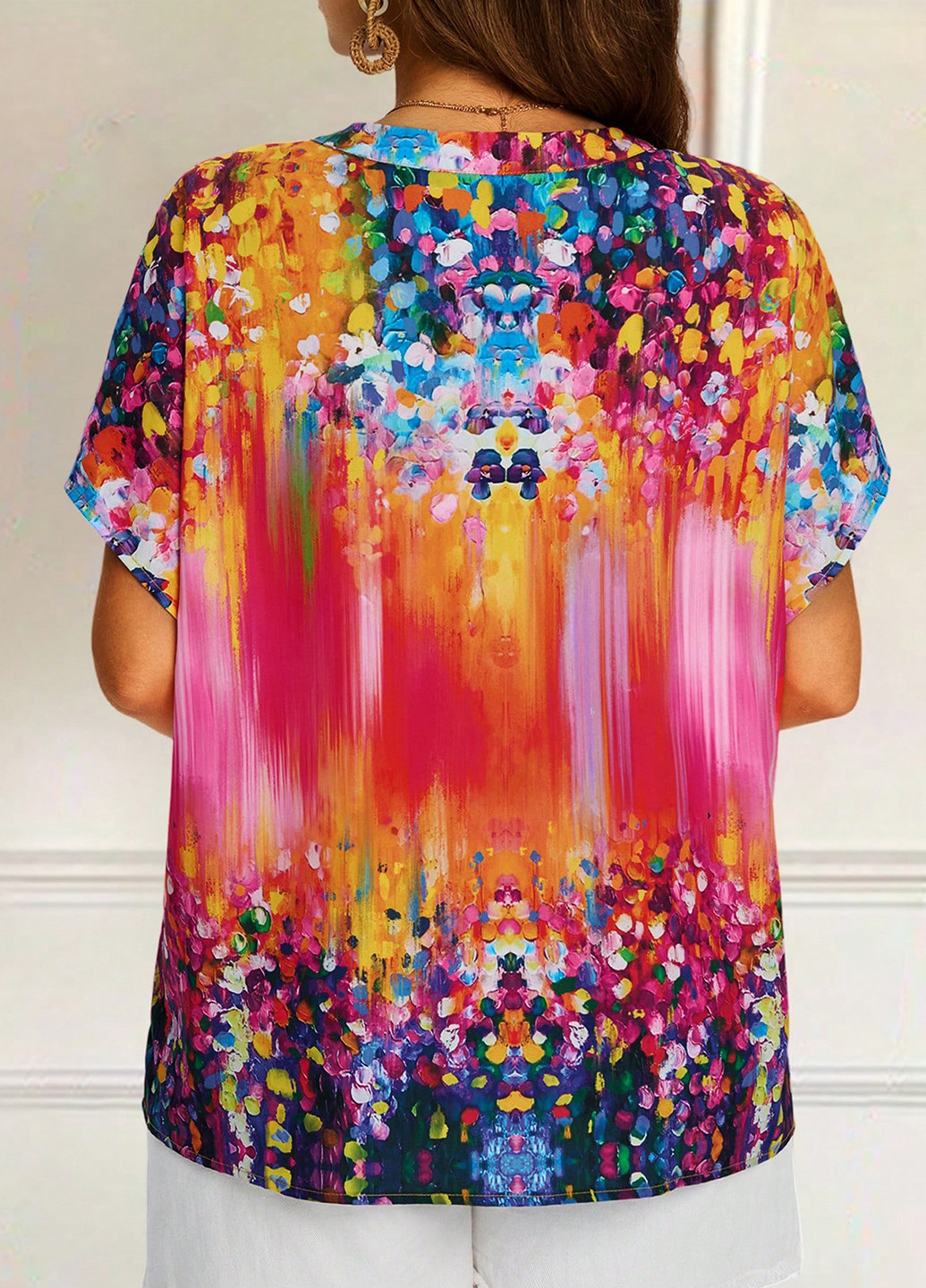 Комбинированная блуза SHEIN