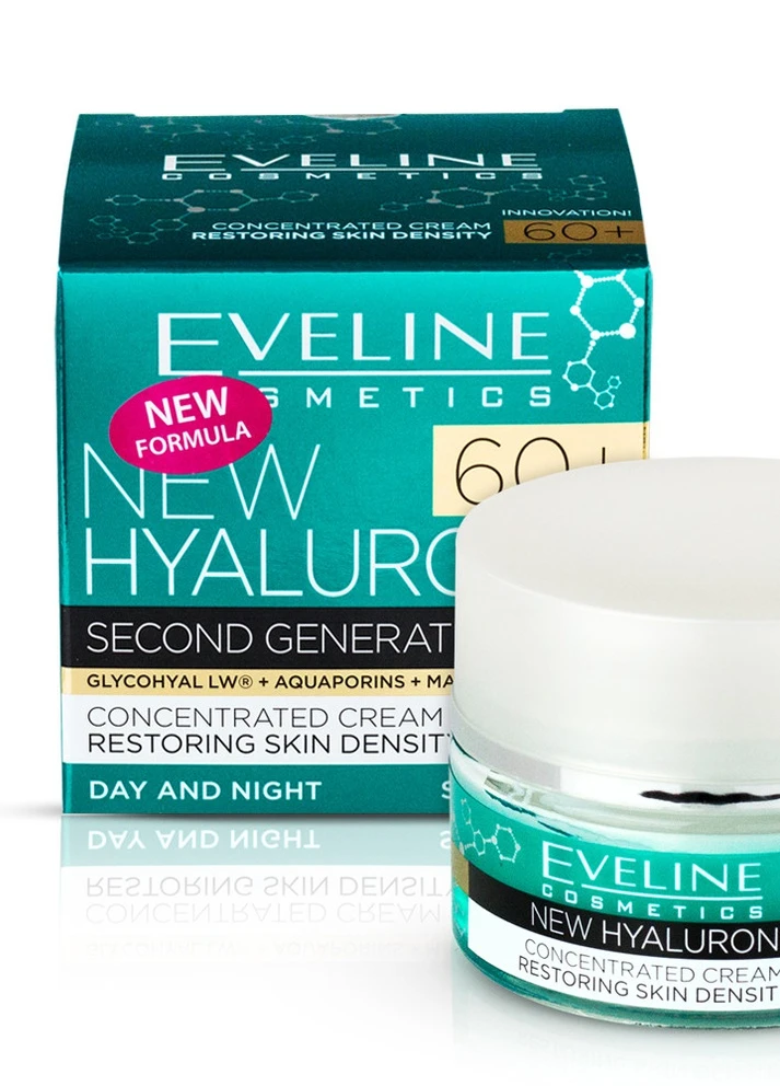 Eveline Крем-концентрат Bio Hyaluron 4D SPF8 60+ 50 мл — Крем, Польша (248673567)