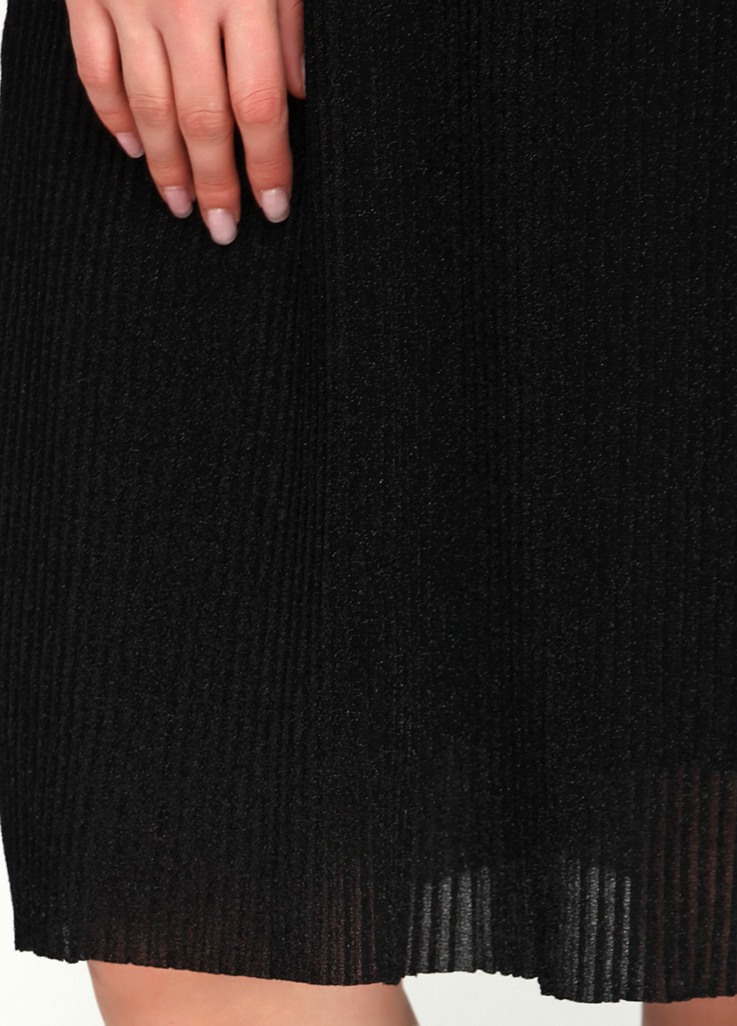 Черное кэжуал платье футляр Junarose однотонное