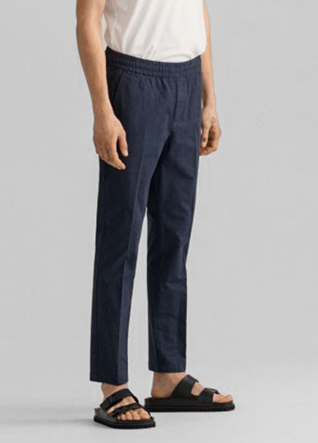 Темно-синие кэжуал демисезонные зауженные брюки Gant