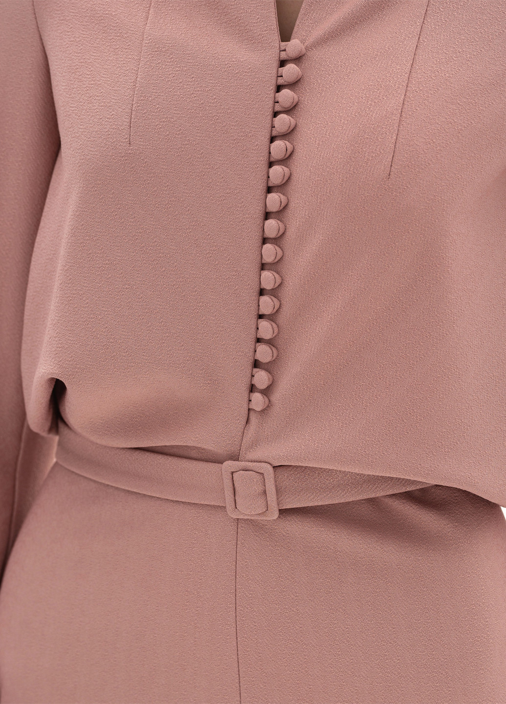 Пудровое деловое, кэжуал платье BGL однотонное