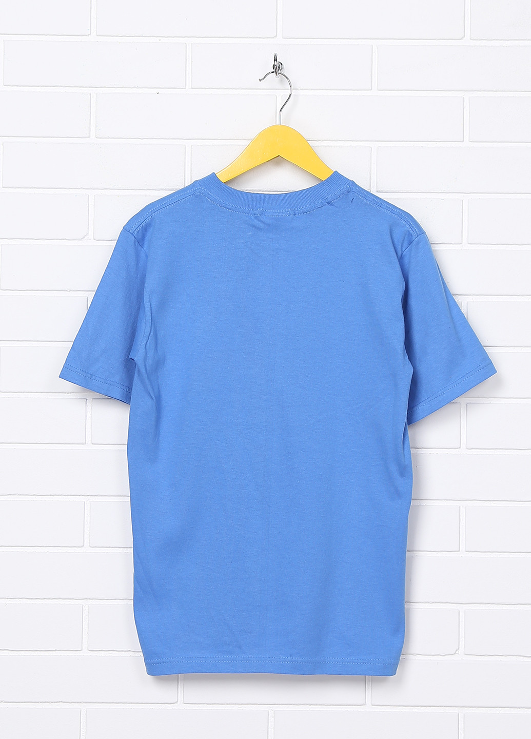 Голубая летняя футболка с коротким рукавом Anvil