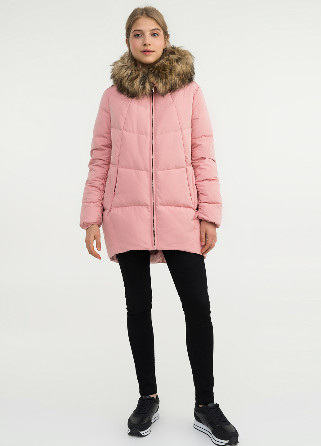 Рожева зимня куртка befree