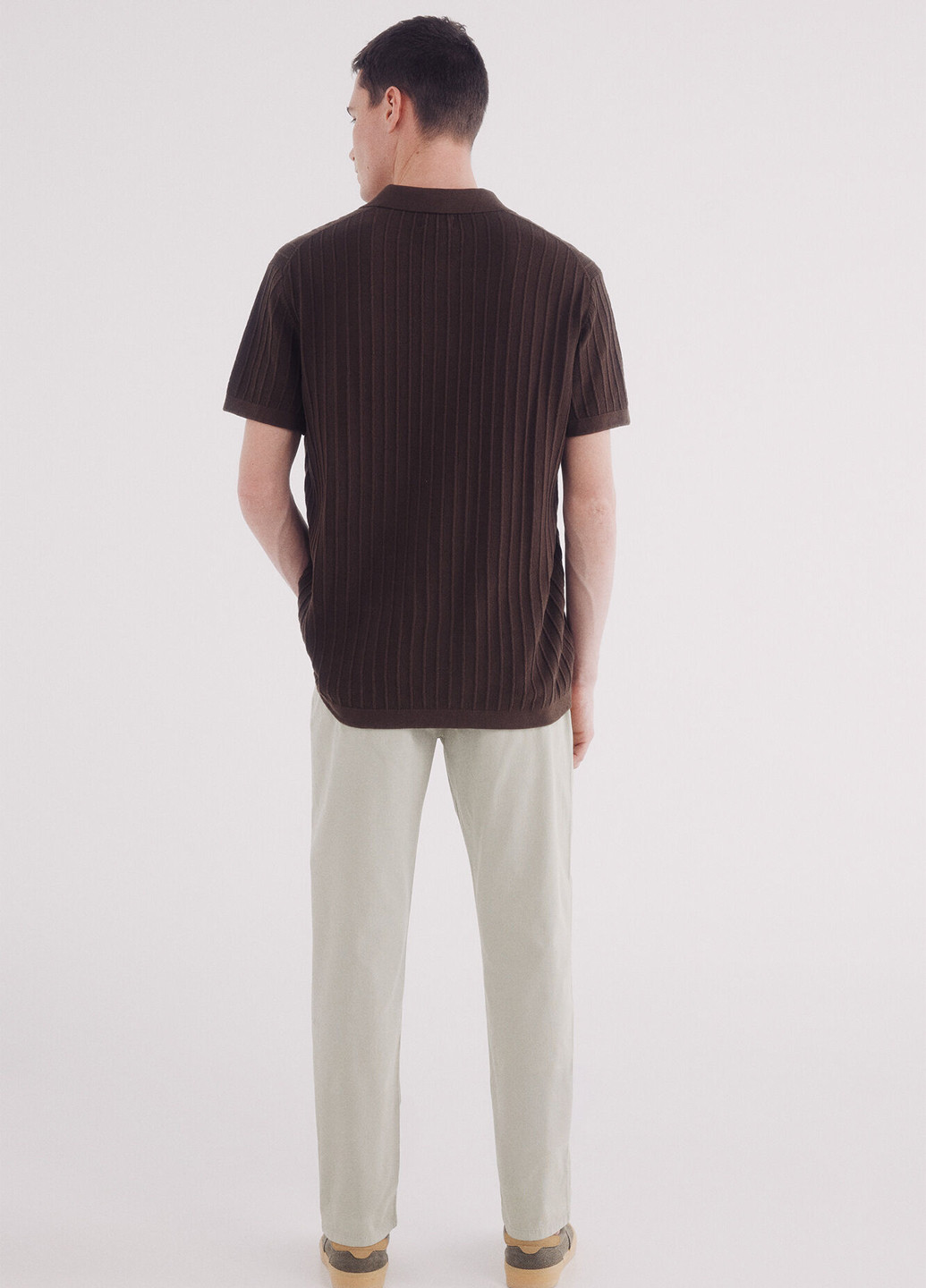 Бежевые кэжуал демисезонные чиносы брюки Springfield