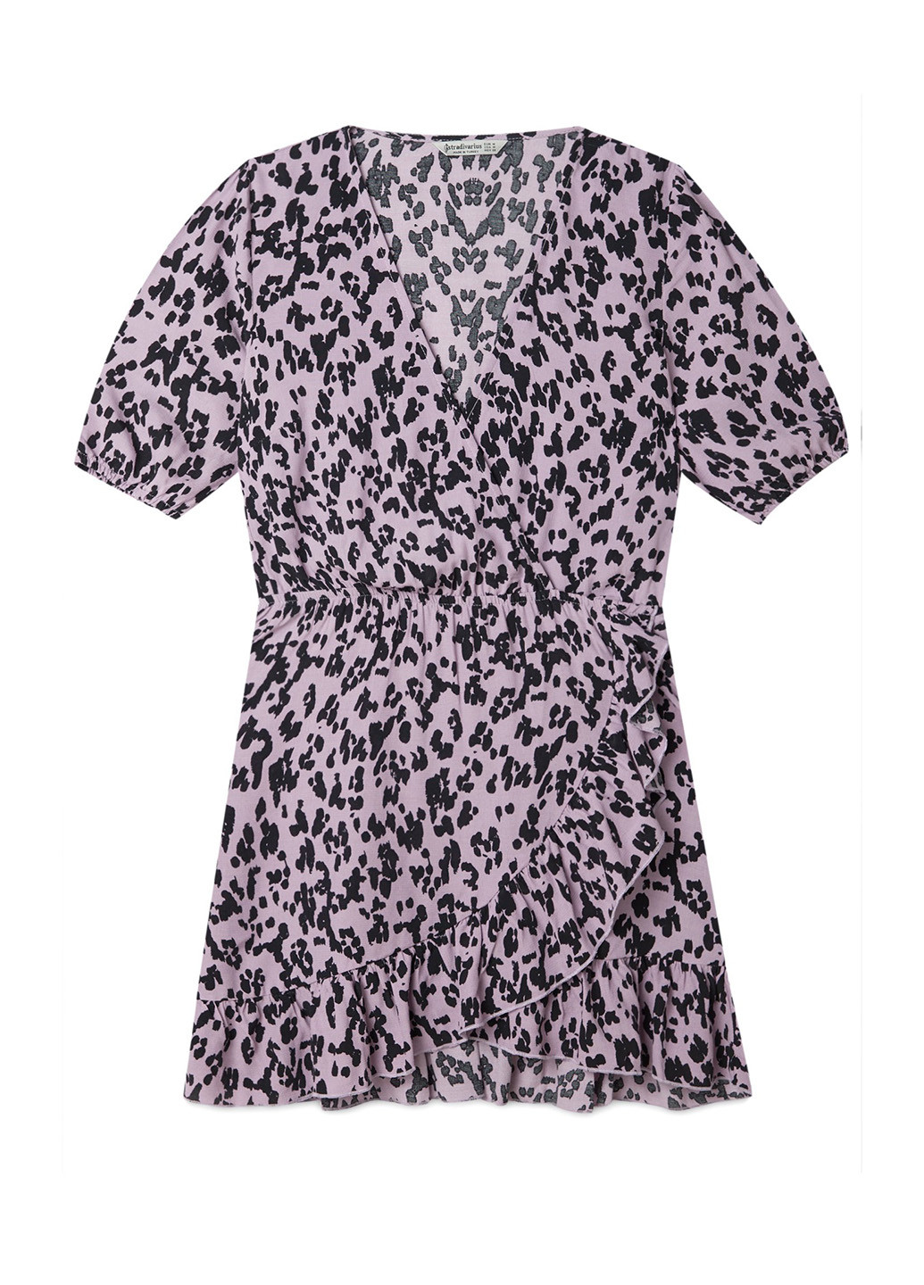 Фіолетова кежуал сукня кльош Stradivarius тигровый