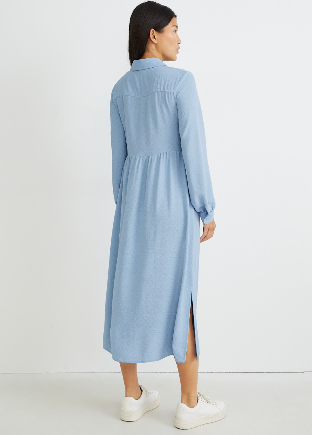 Блакитна кежуал сукня сукня-сорочка C&A однотонна