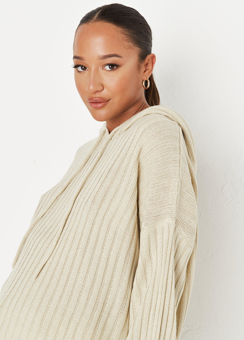 Світло-бежевий зимовий светр для вагітних Missguided