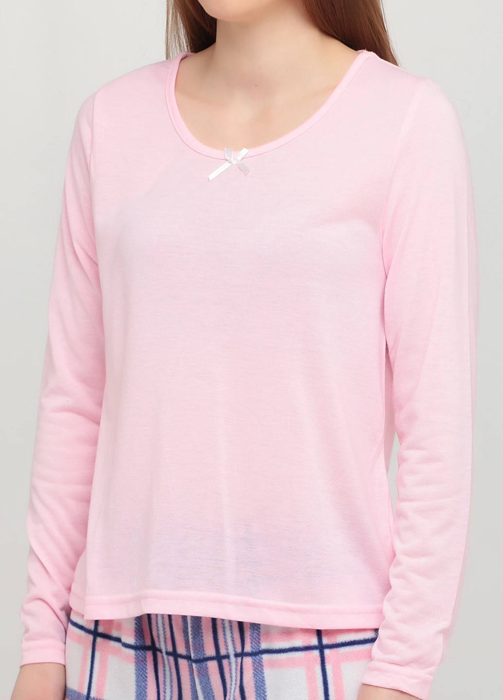 Светло-розовый демисезонный комплект (лонгслив, брюки) Studio