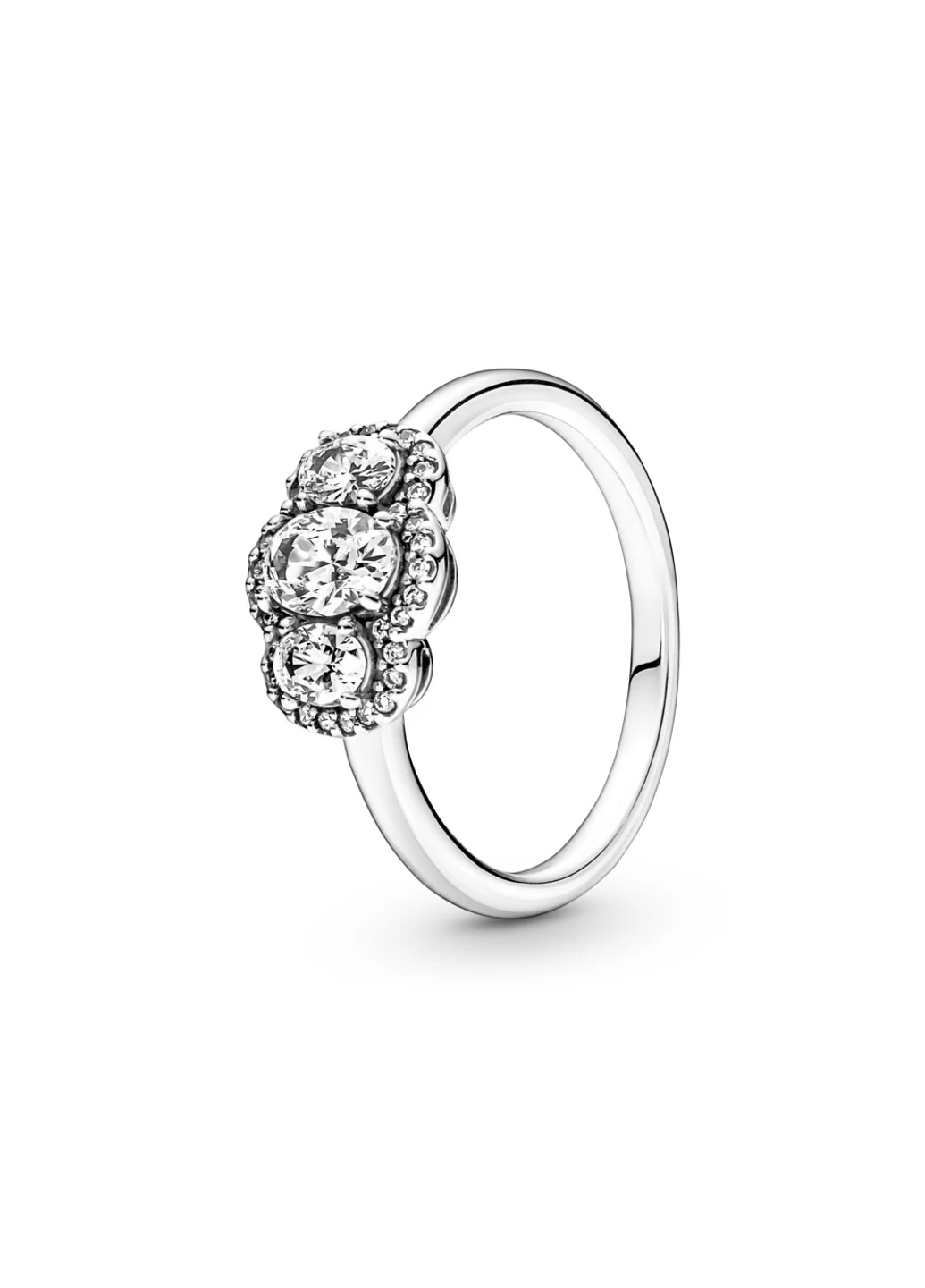 Срібна каблучка "Три каменю" 58 No Brand (252432769)