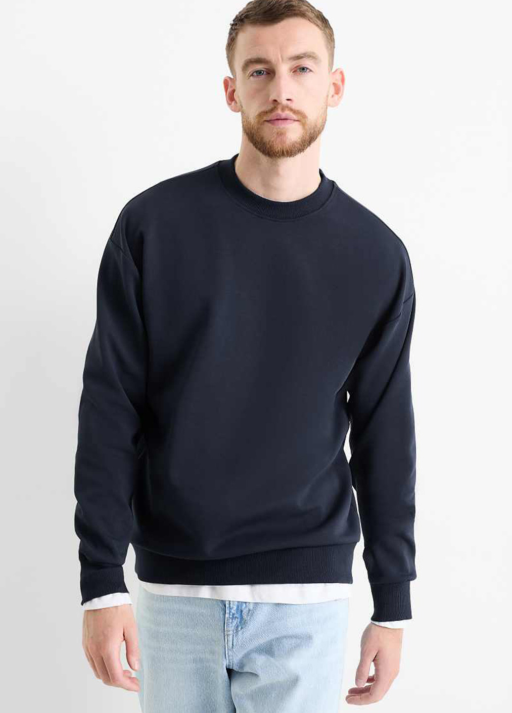 Индиго свитшот C&A однотонный без декора (369250705)