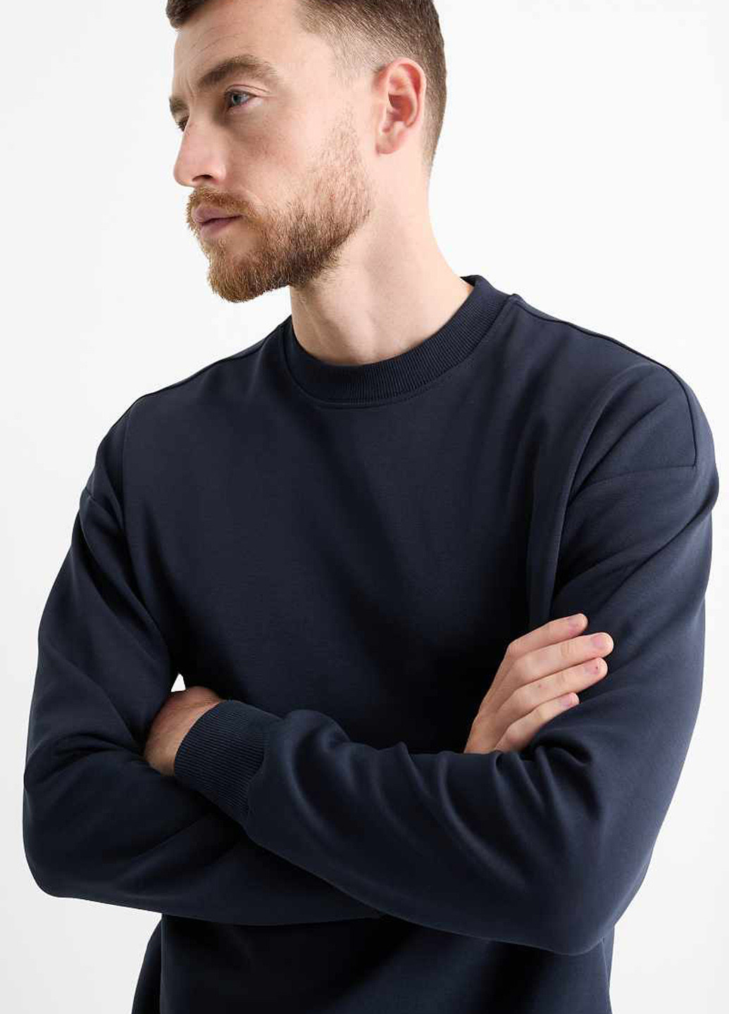 Индиго свитшот C&A однотонный без декора (369250705)