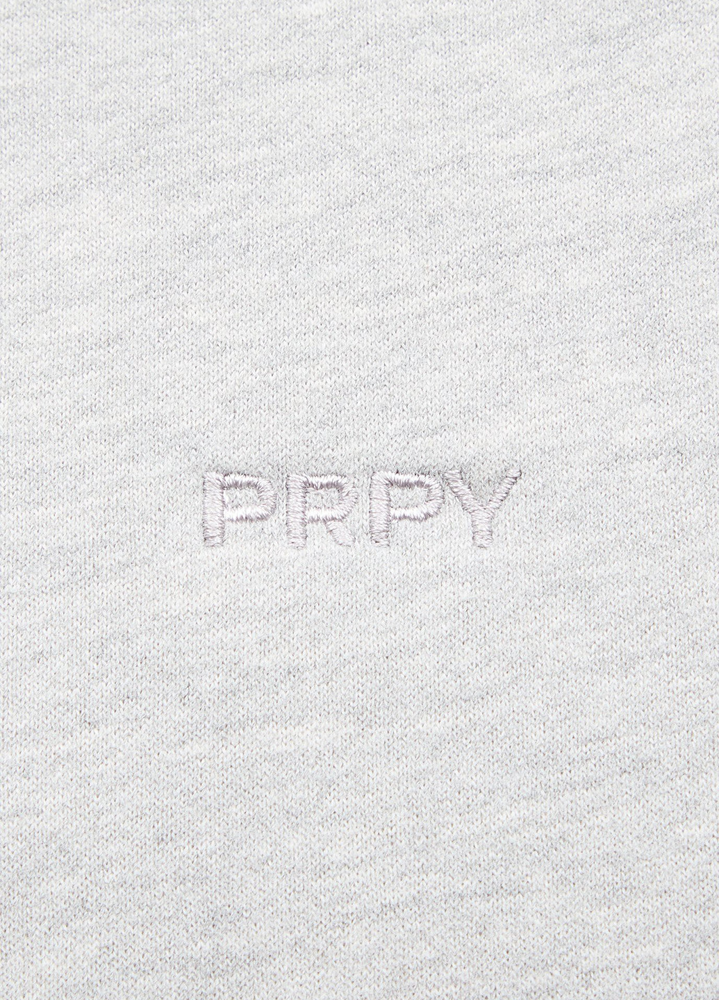 Светло-серый свитшот PRPY меланж вышивка (306813875)