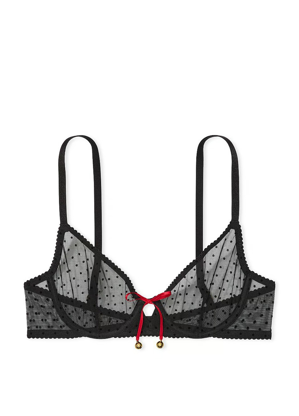 Чорний демісезонний комплект (бюстгальтер, трусики) Victoria's Secret