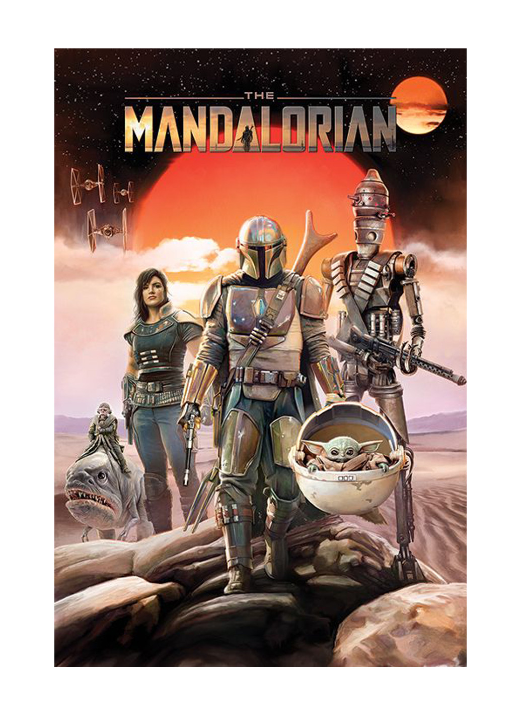 Постер Star Wars: The Mandalorian - Group Pyramid (246420947)