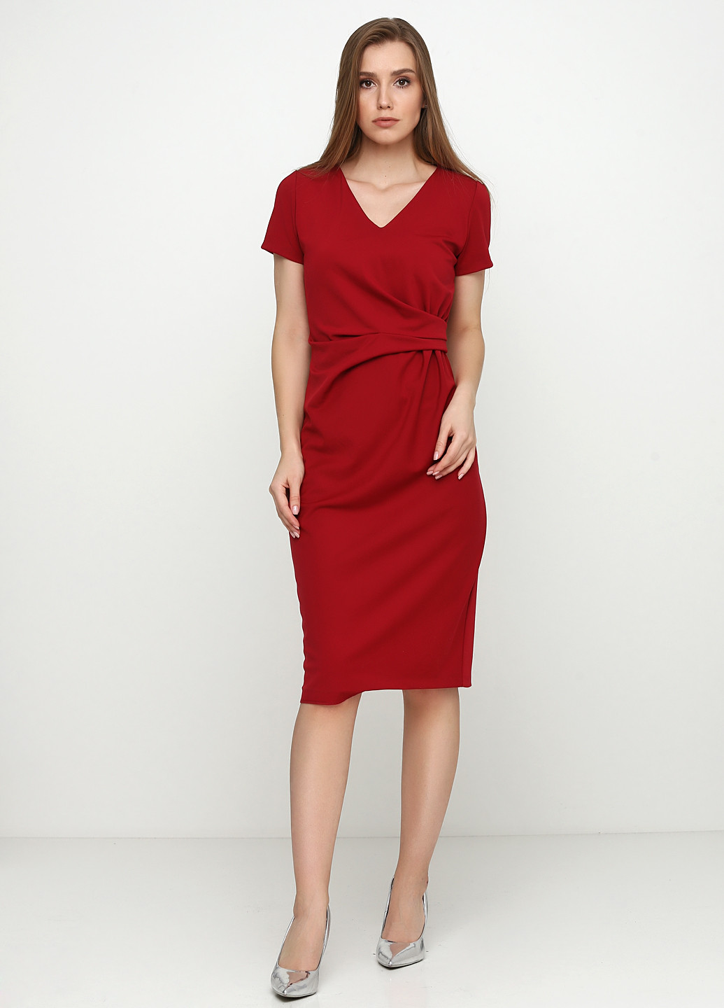 Темно-червона кежуал сукня Rinascimento однотонна