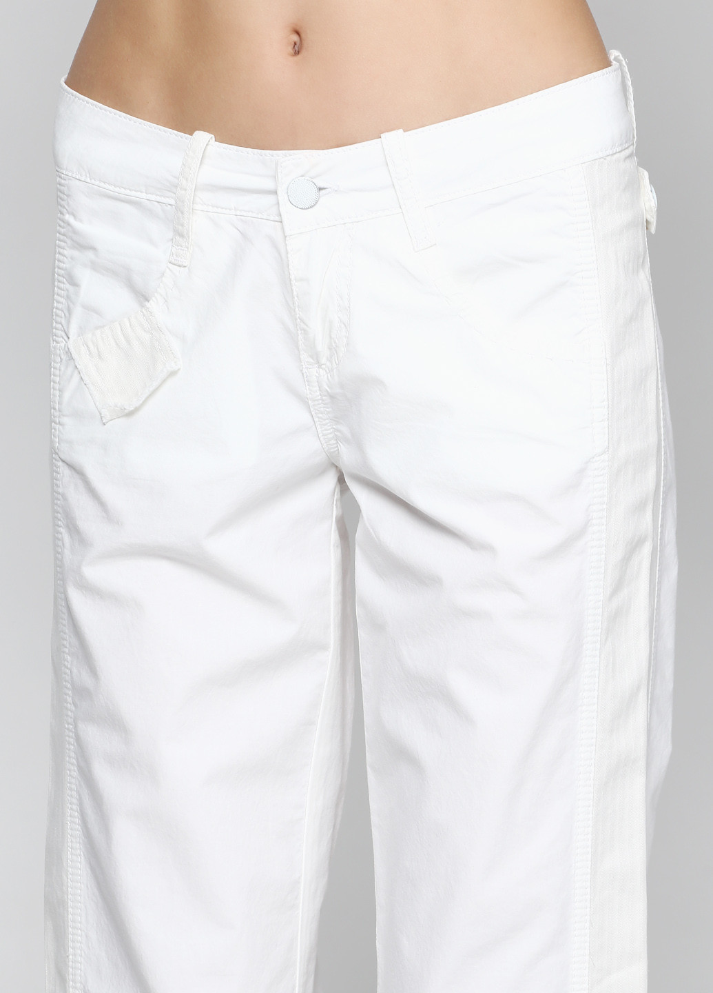 Белые кэжуал демисезонные клеш брюки Mavi