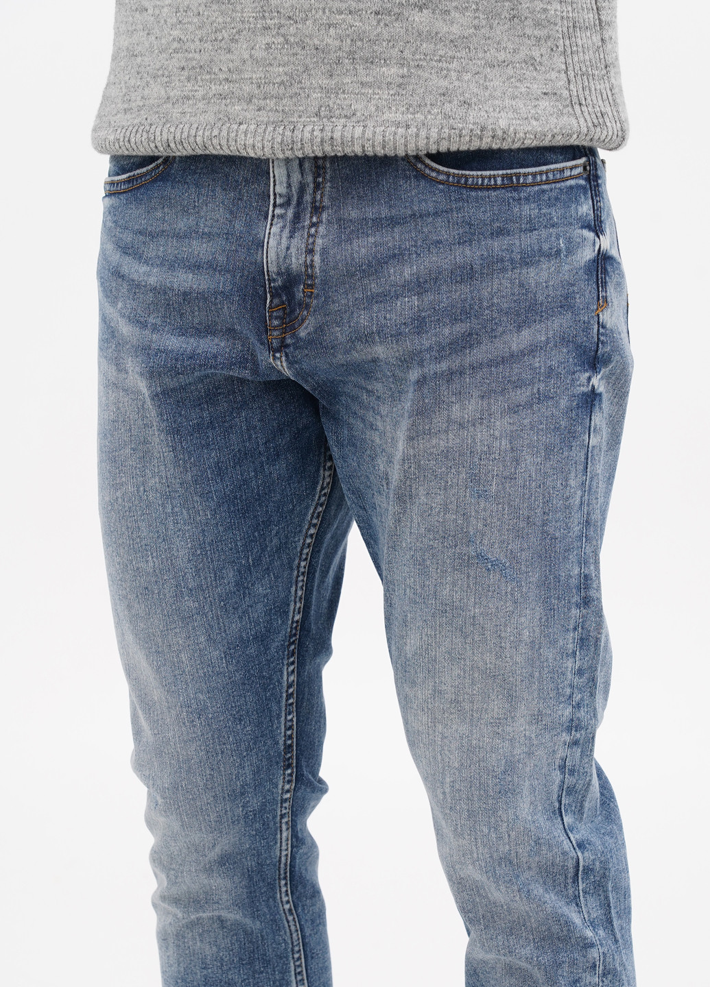 Синие демисезонные каррот фит джинсы S.Oliver