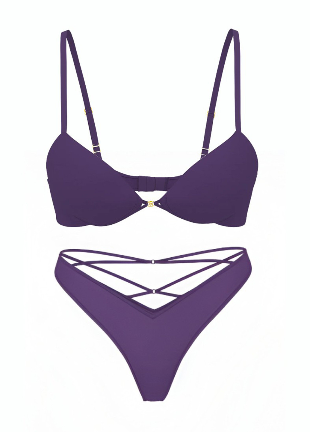 Фиолетовый демисезонный комплект (бюстгальтер, трусики) Victoria's Secret