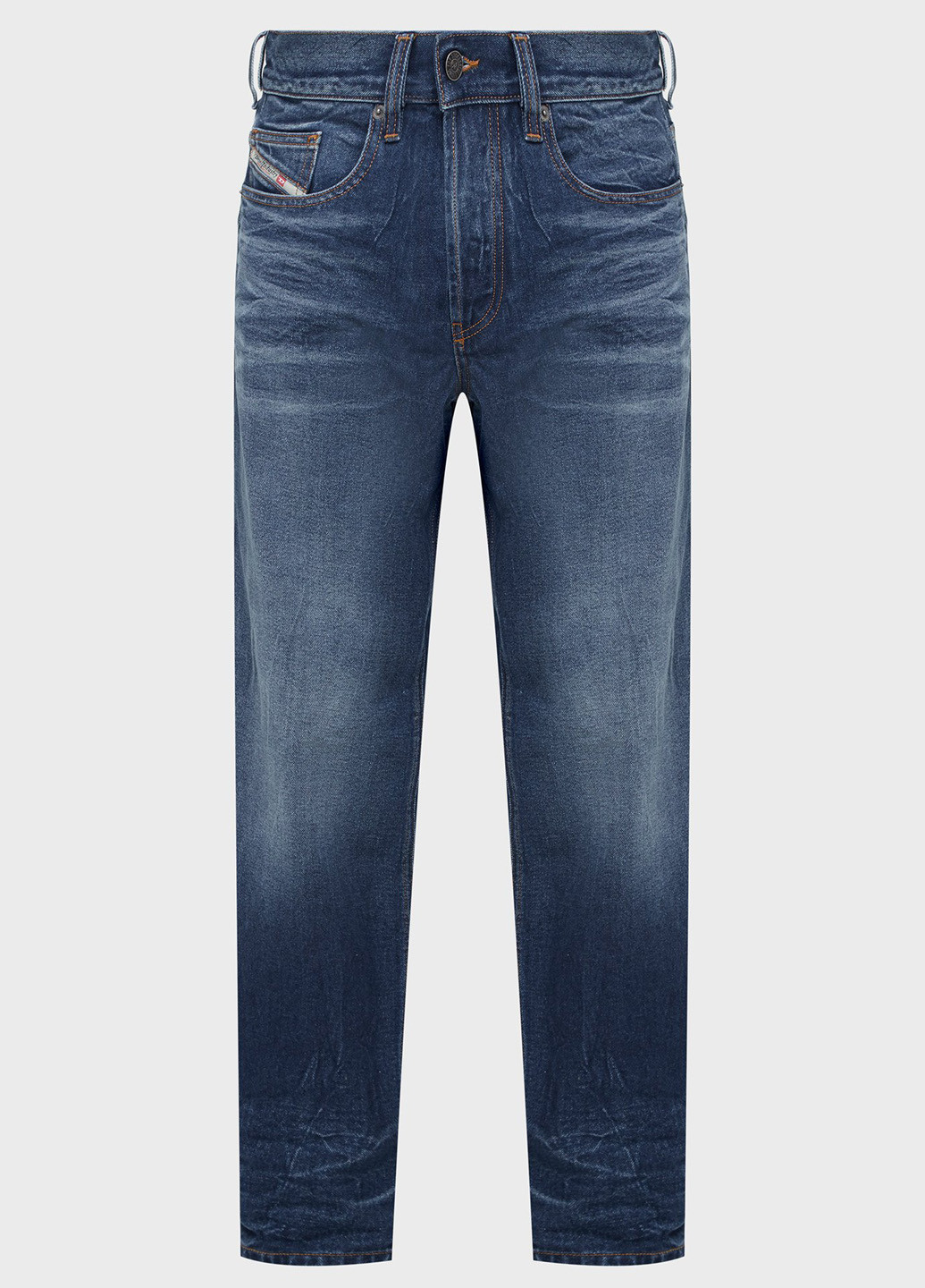 Синие демисезонные слим джинсы Diesel