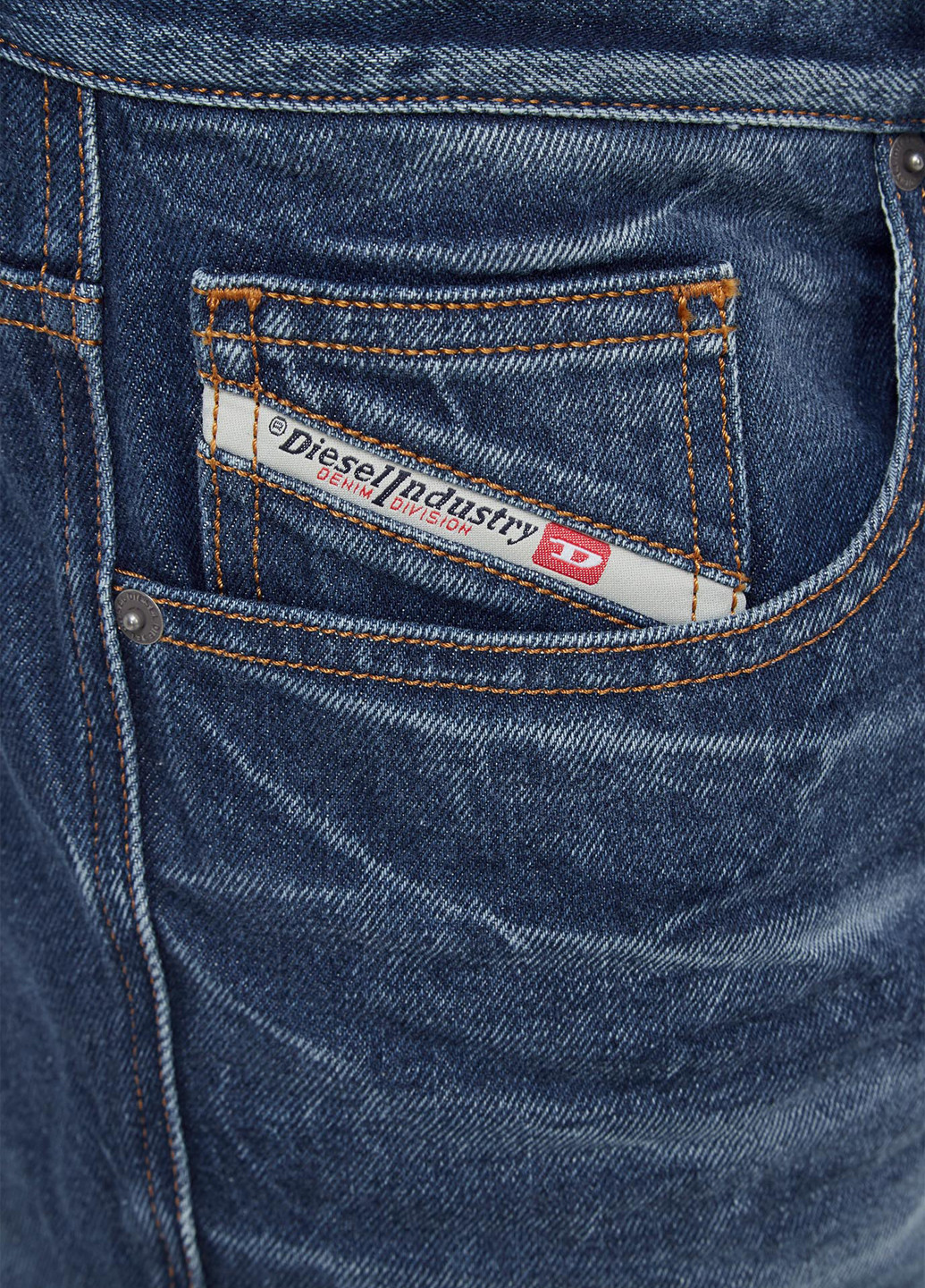 Синие демисезонные слим джинсы Diesel