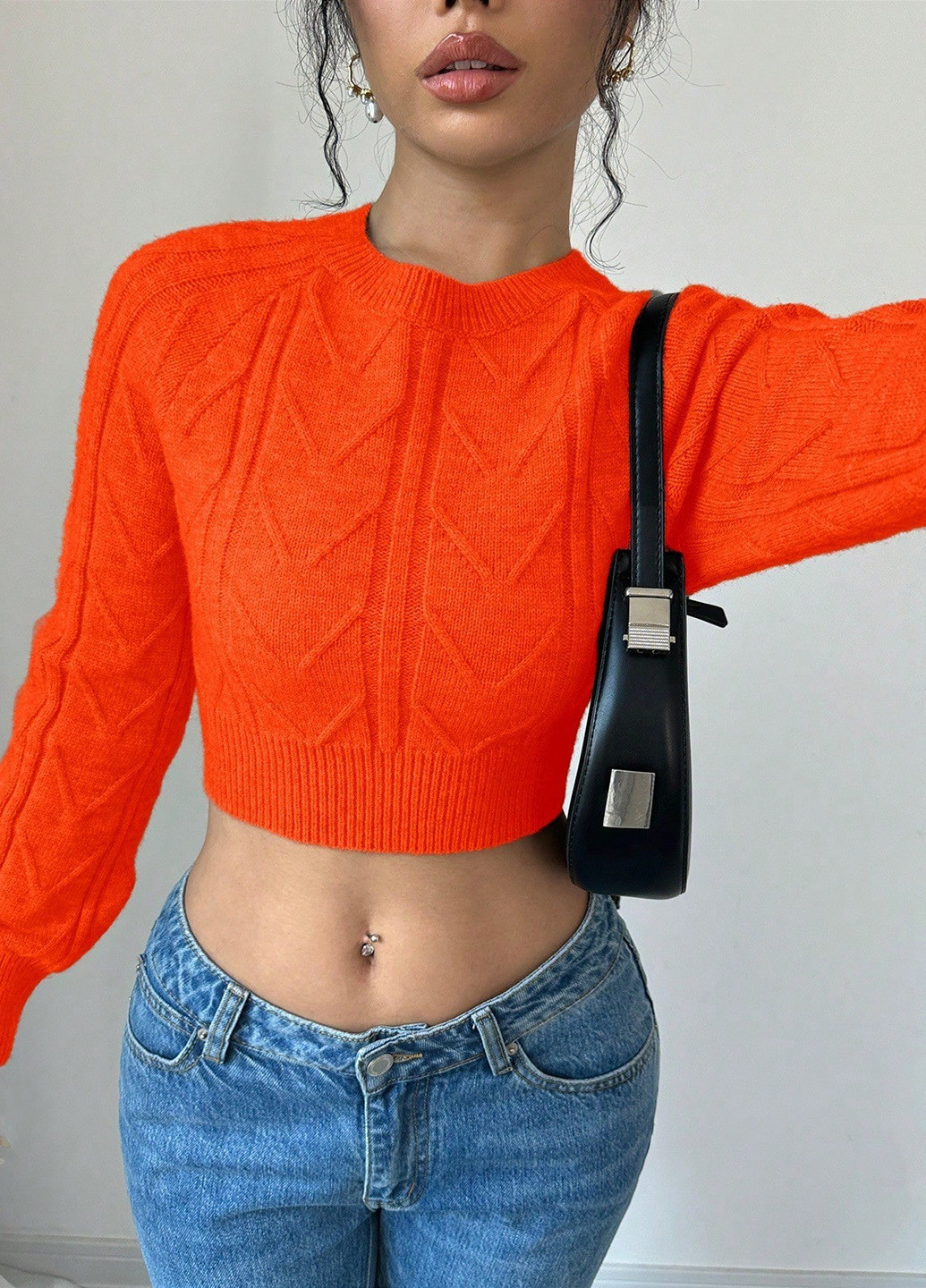 Оранжевый демисезонный джемпер джемпер SHEIN