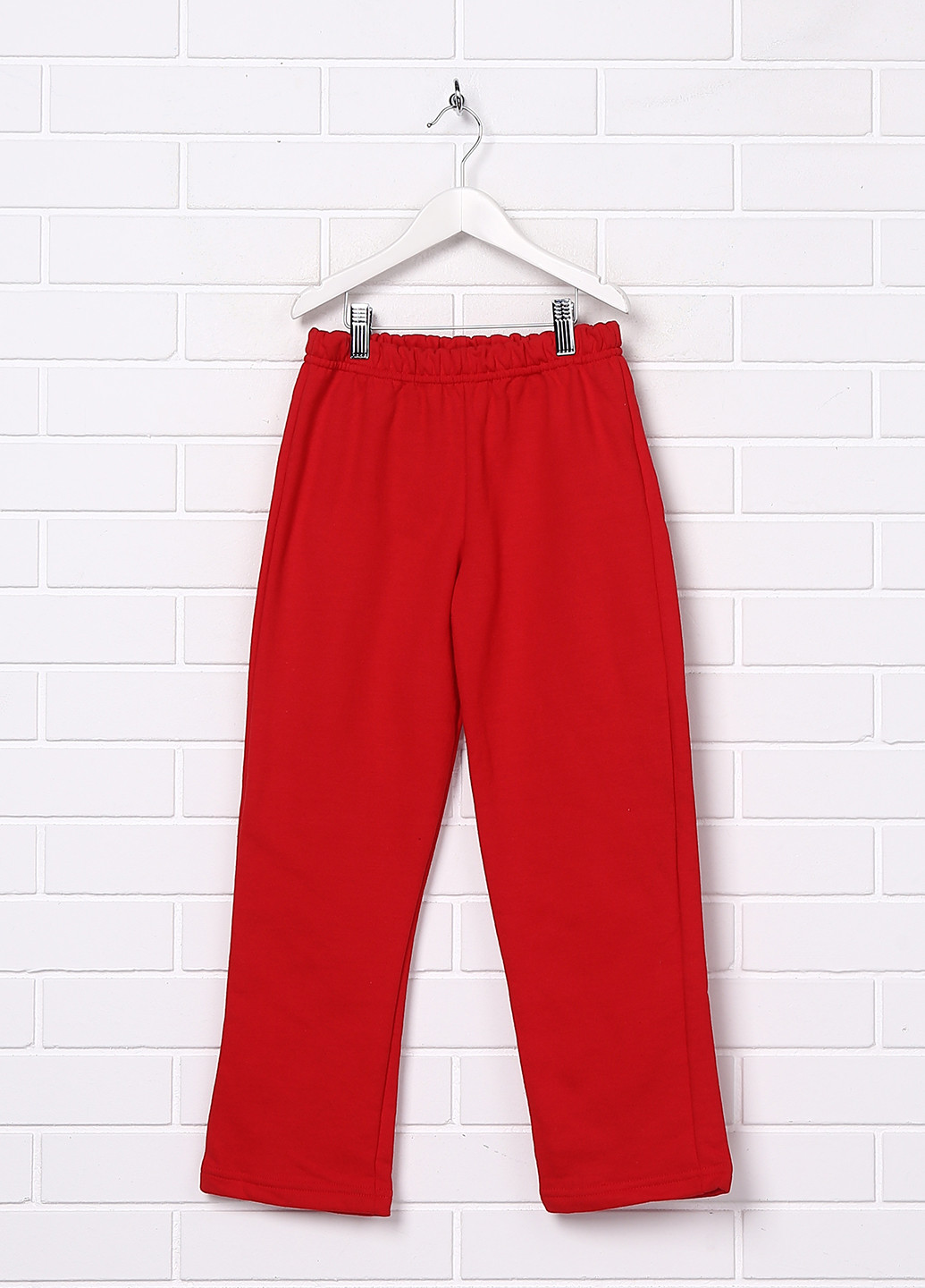 Красные спортивные осенние со средней талией брюки Gildan