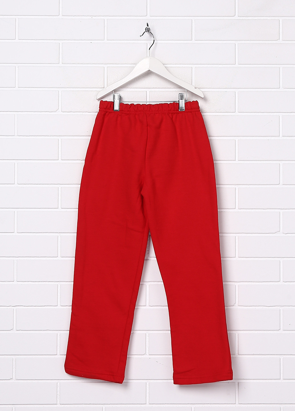 Красные спортивные осенние со средней талией брюки Gildan