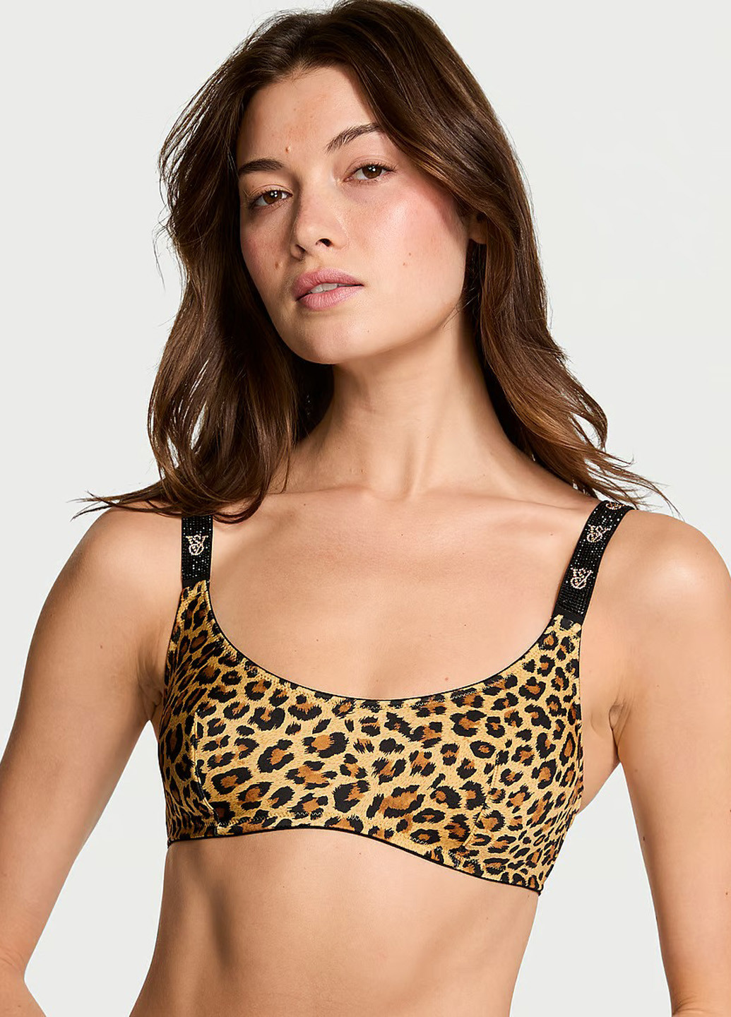 Комбинированный бралетт бюстгальтер Victoria's Secret без косточек полиэстер