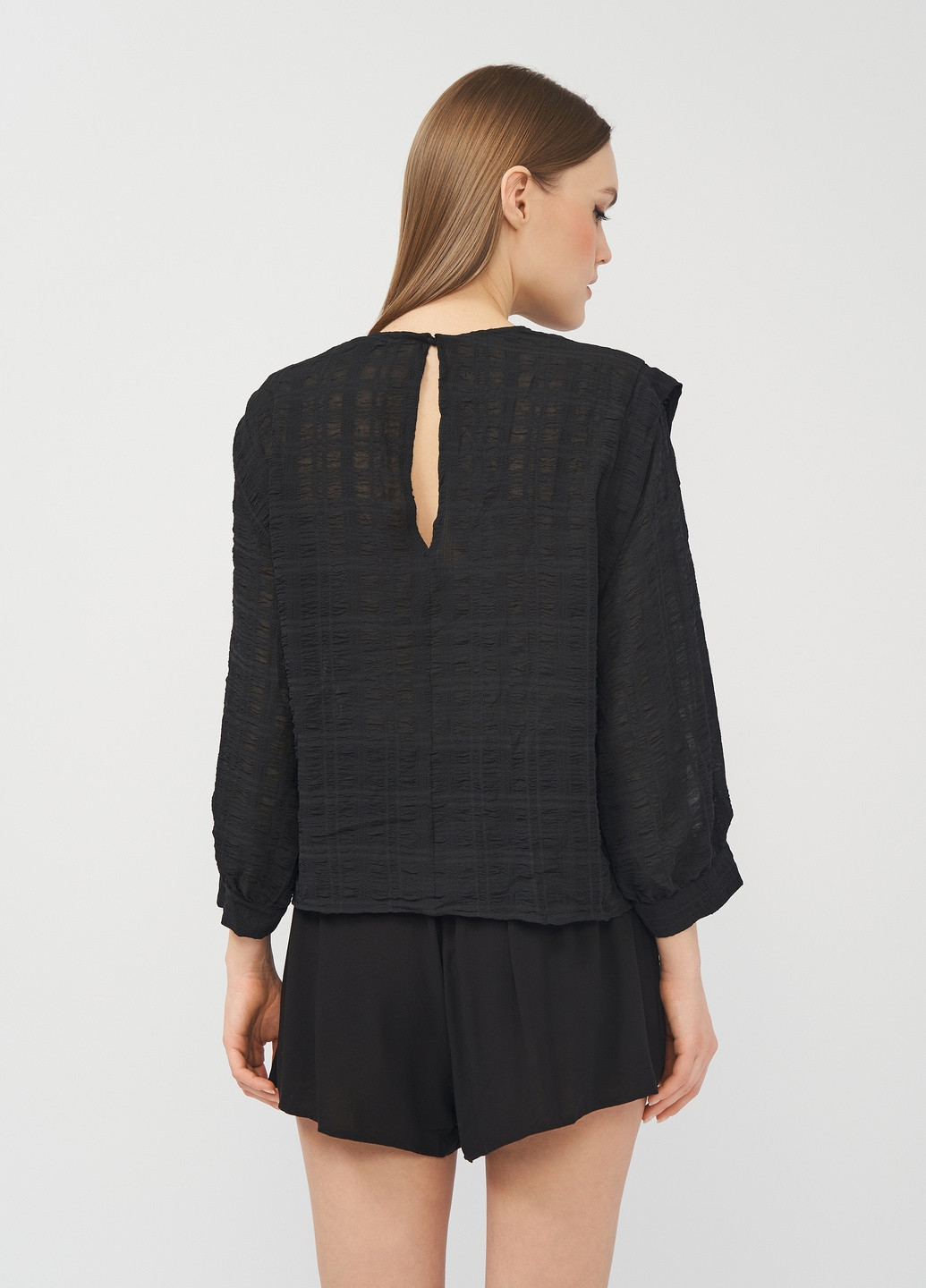 Чёрная блуза Monki