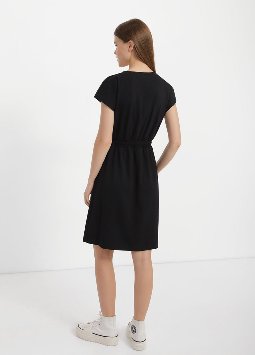Чорна кежуал сукня сукня-футболка Promin однотонна