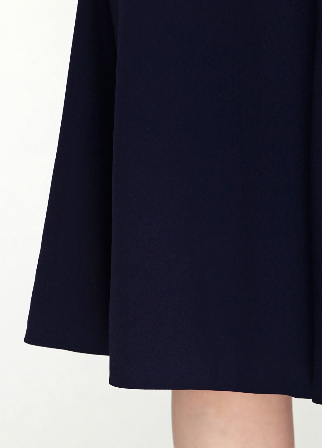 Темно-синяя офисная однотонная юбка Ralph Lauren миди