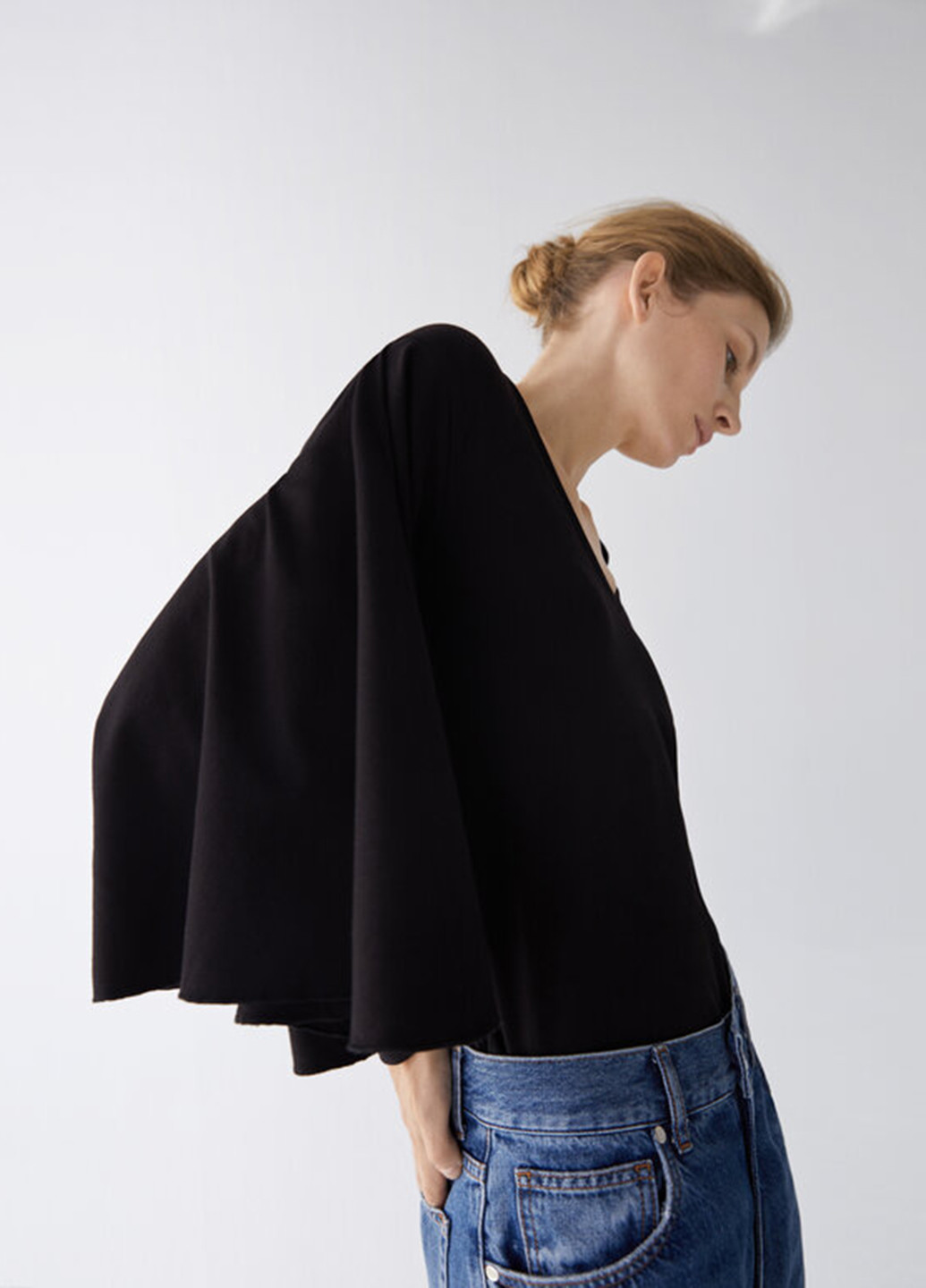 Черный демисезонный пуловер пуловер Uterque