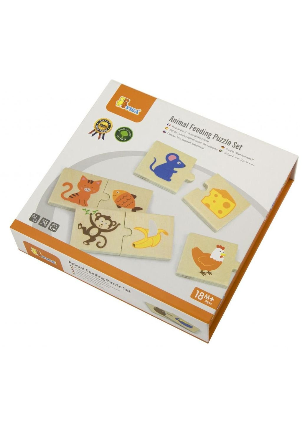 Пазл Що їдять тварини (51607) Viga Toys (249984655)