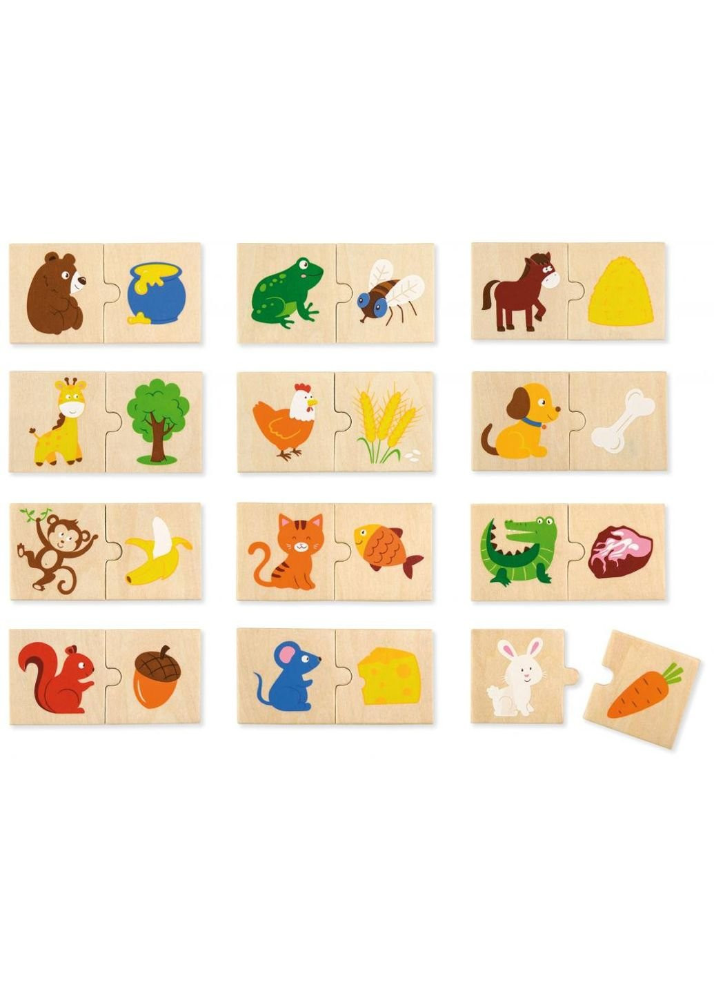 Пазл Що їдять тварини (51607) Viga Toys (249984655)