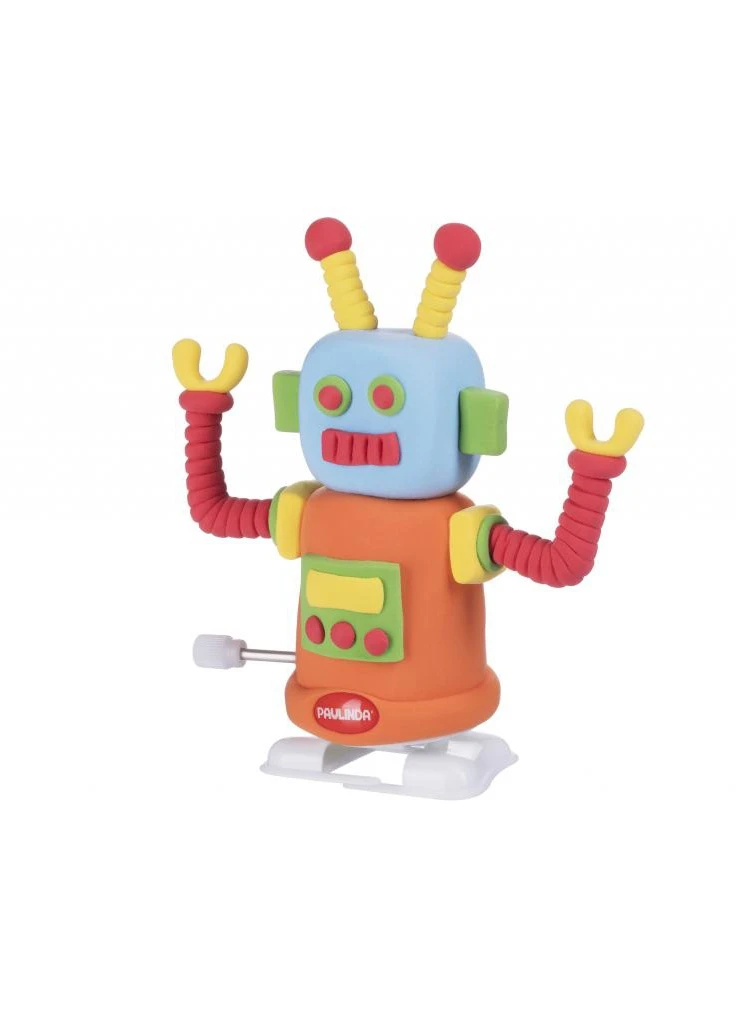 Набір для творчості Super Dough Robot заводний механізм (крокує), помаранчевий (PL-081178-3) PAULINDA (202365934)