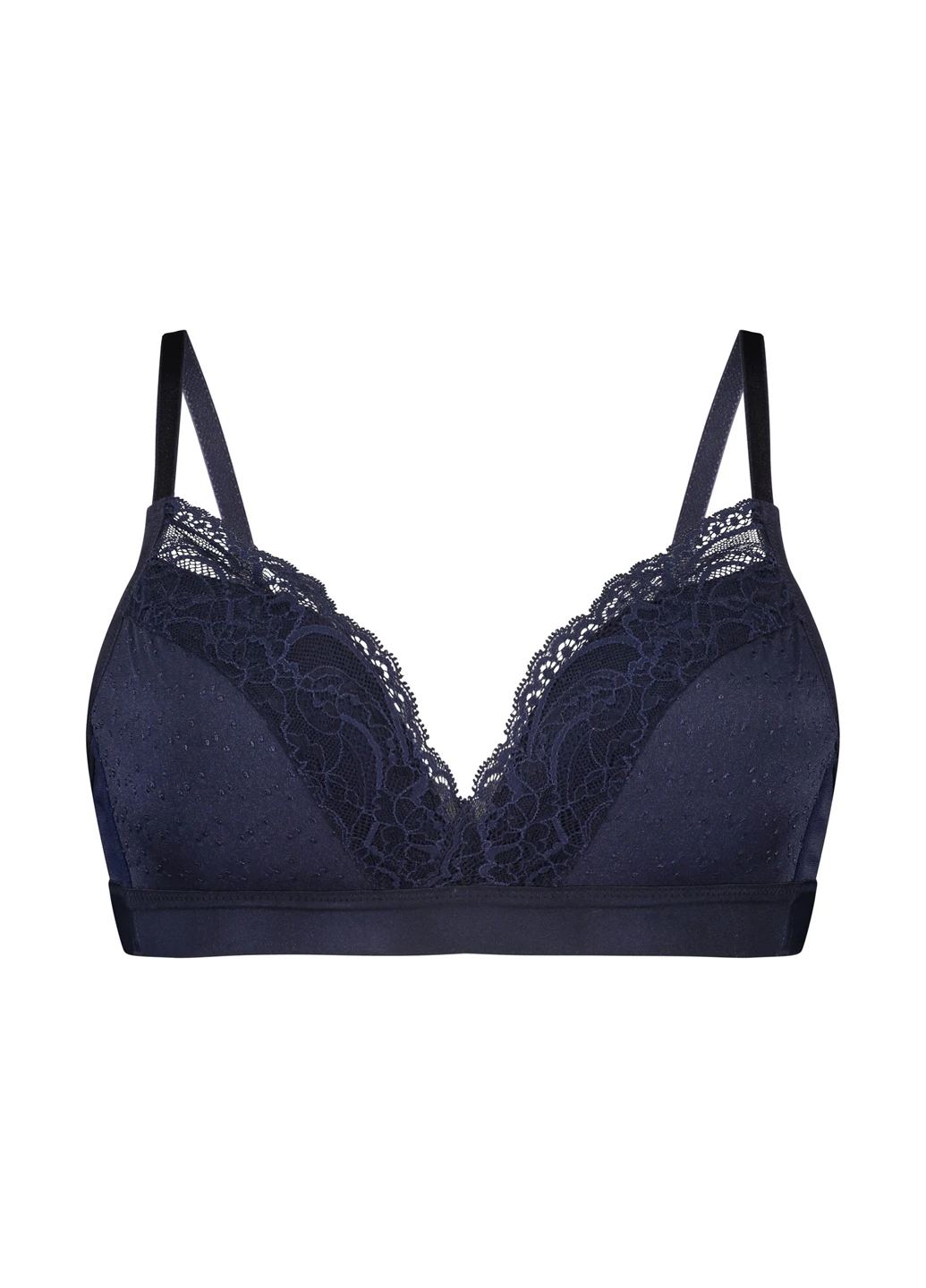 Темно-синій бюстгальтер Hunkemoller без кісточок поліамід