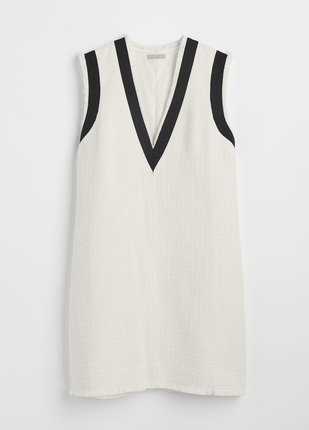 Молочное кэжуал платье H&M однотонное