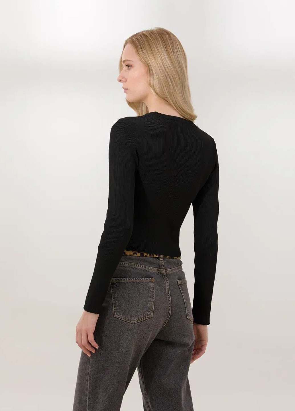 Черный демисезонный кардиган Pierre Cardin