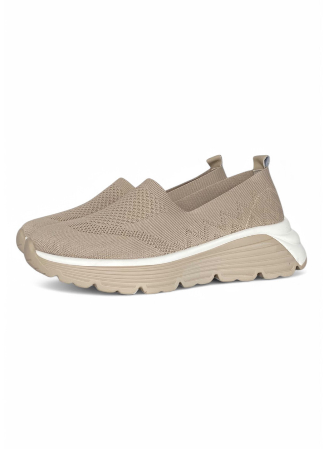 Бежевые слипоны ALLSY однотонные