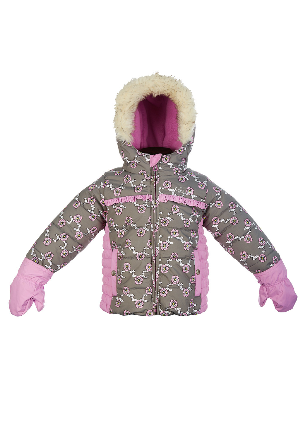 Серая зимняя куртка Gusti Boutique