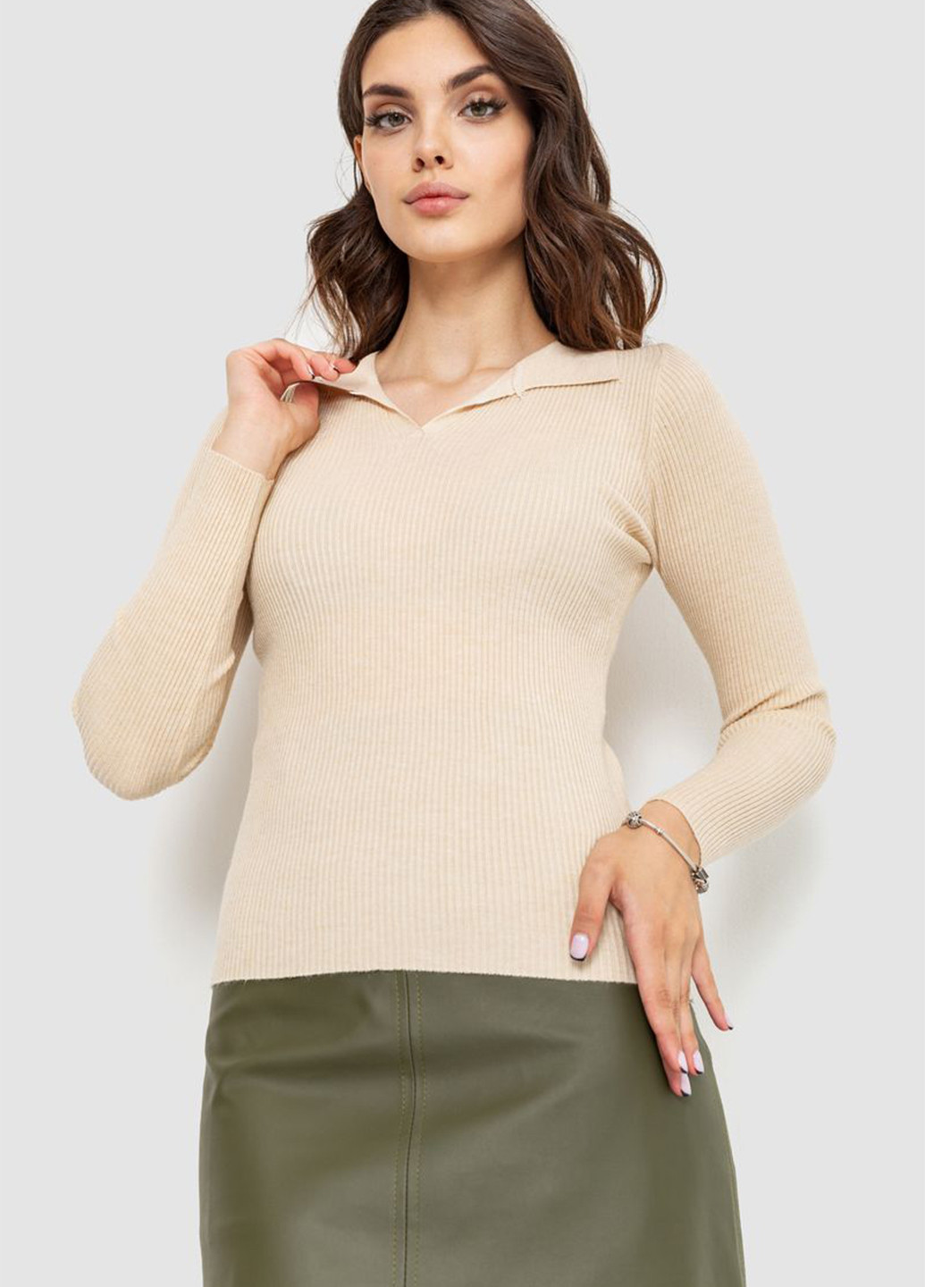 Светло-бежевый демисезонный пуловер пуловер Ager
