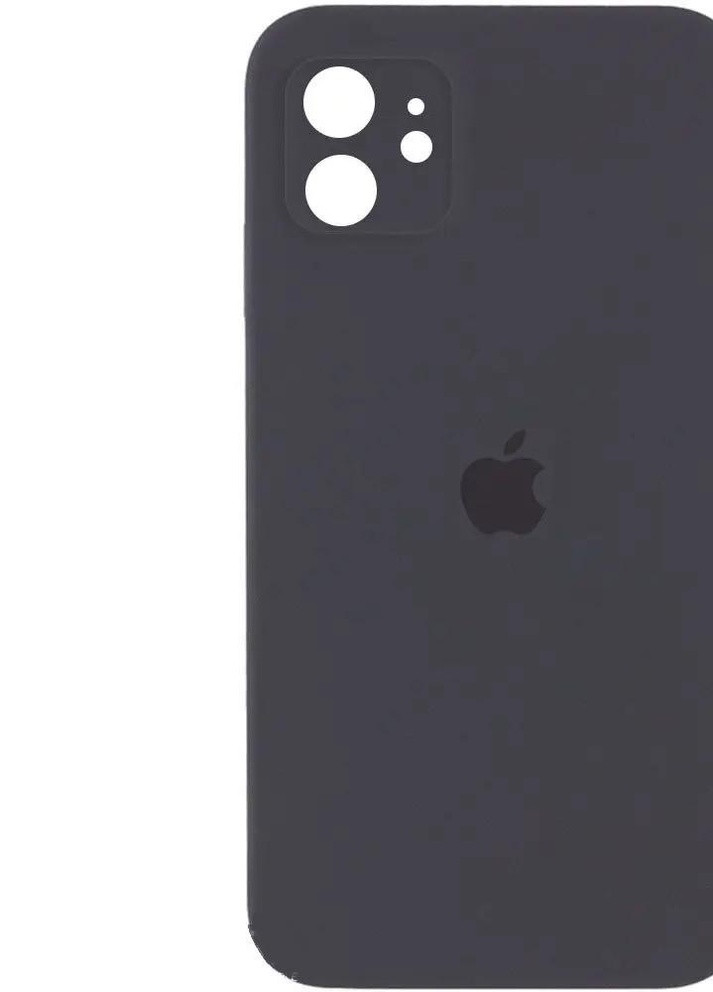 Силиконовый Чехол Накладка с Квадратными Бортиками Silicone Case для iPhone 11 Space Gray No Brand (254255703)